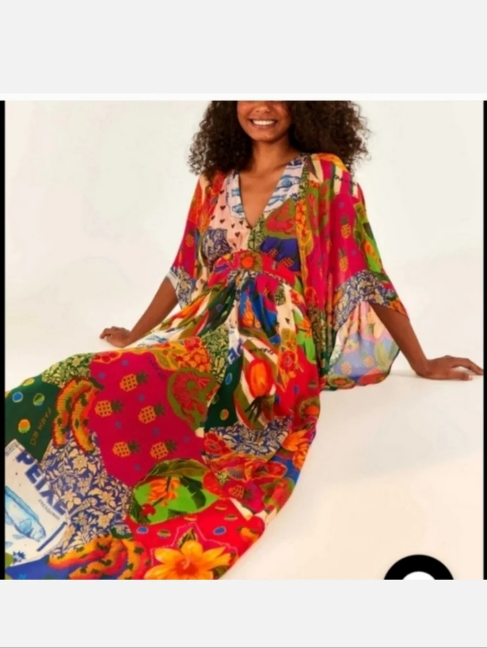 FARM Rio Sunny Mix Maxidress - Picture 3 of 4